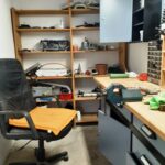 Diese Werkstatt ist Teil der Garage des Einfamilienhauses Lamfertstraße 41 in Hemer