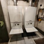 Heizthermen im Keller des Mehrfamilienhauses in Menden für die Wohnungen im Erdgeschoß und dem ersten Obergeschoß