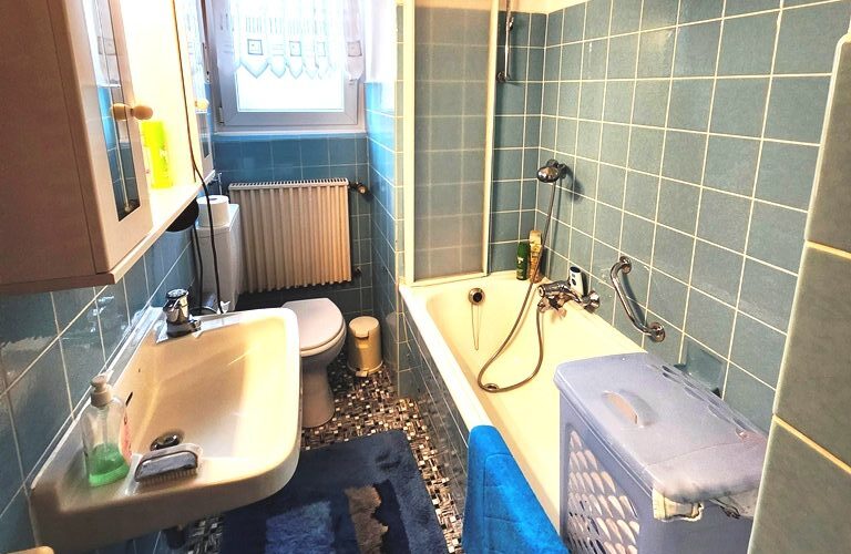 Das einzige Bag, das noch nicht saniert wurde in dem Haus in Lippstadt.